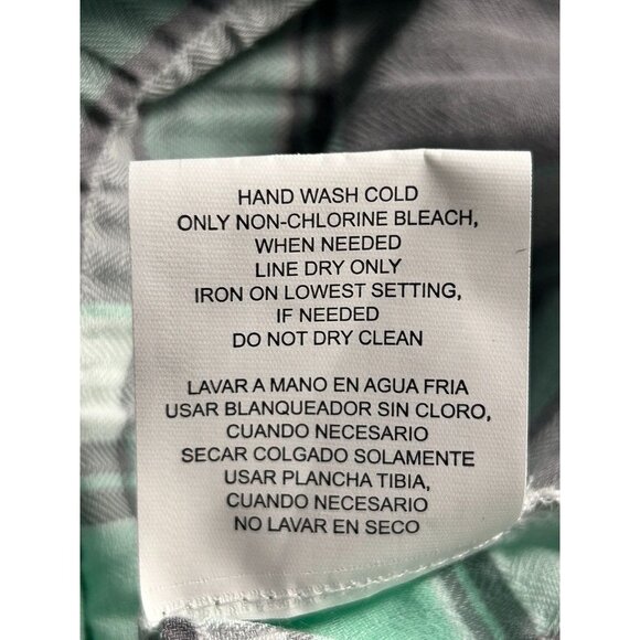 My Michelle Women's Button Up Multicolor Plaid Split Hem Shirt - Size M - Picture 7 of 7